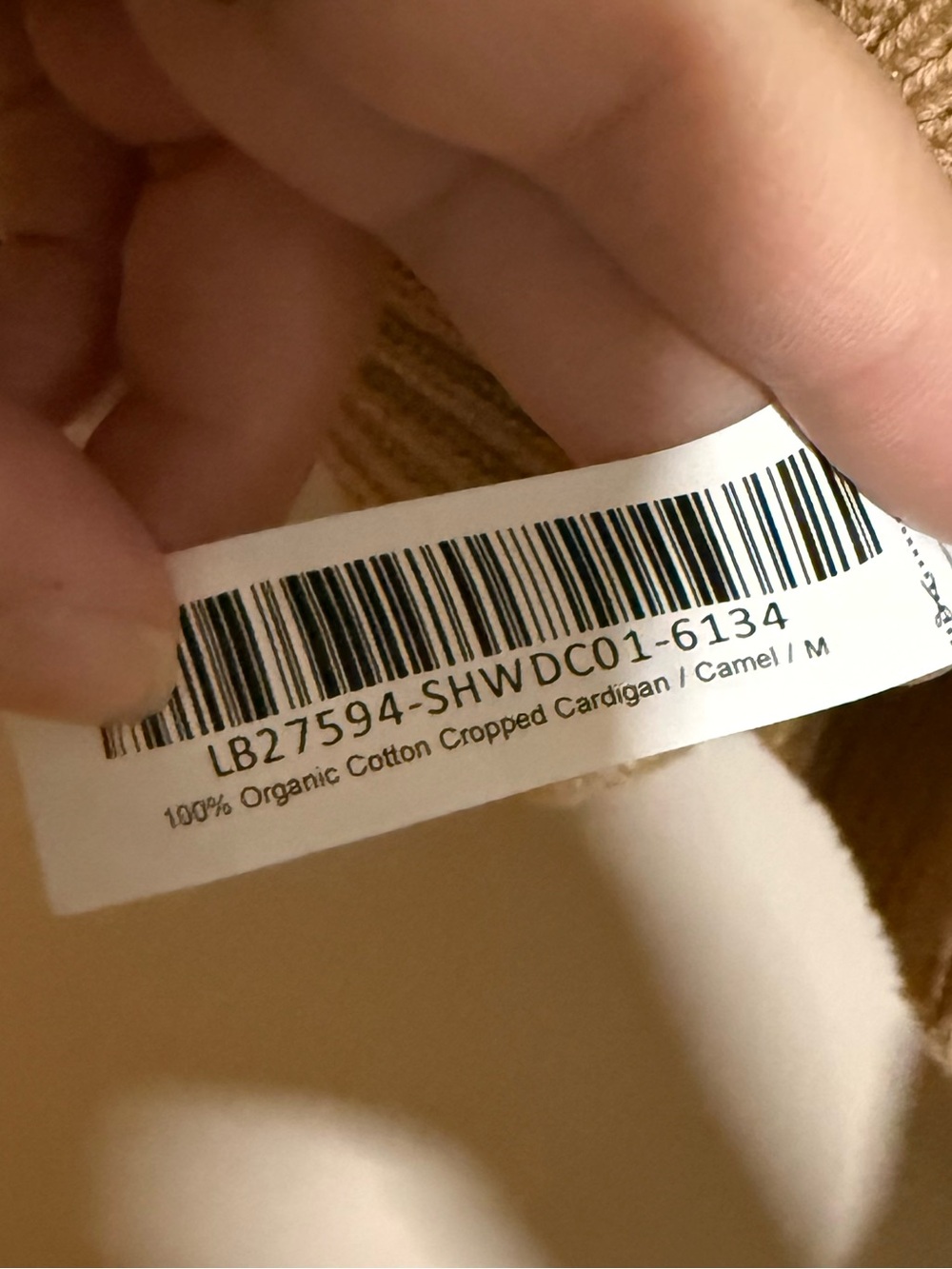 Quince 100% Organic Cotton Cropped Cardigan Size Medium - Picture 5 of 5